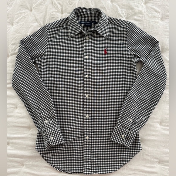 Ralph Lauren Gingham Black and White Women Shirt - Picture 5 of 7